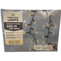 Weihnachtsbeleuchtung - 15 Meter - 600 LEDs - ip44 – Bild 2