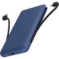 Belkin 10K PD - Powerbank - Mit integrierten Kabeln (USB-C & Lightning) - Blau – Bild 2