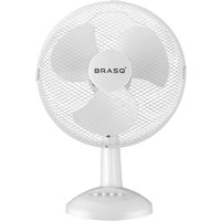 BRASQ Tischventilator - 30 cm - Weiß - 3 Geschwindigkeiten - Standventilator - 40 Watt – Bild 2