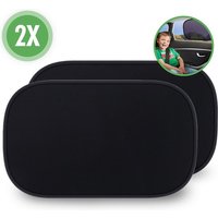 Travelhawk Sunshade Car Baby - 2 Stück - Sonnenschirm Auto - UV-Schutz für Baby und Kind - Sonnenschirm Seitenfenster - Selbstklebend - Schwarz – Bild 2