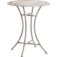 Mica Decorations Provence Bistro-Tisch für draußen - H70 x Ø60 cm - Weiß – Bild 2