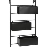 Mica Decorations Dani Pflanzenständer hängend - L54 x B10 x H90 cm - Metall - Schwarz – Bild 2