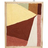 In The Mood Collection Wanddekoration - L59 x B45 cm - Baumwolle/FSC-Holz - Dunkelbraun – Bild 2