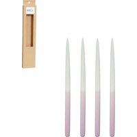 Mica Decorations Dip-dye Dinner Candle - 4er-Set - H28 cm - Flieder – Bild 2