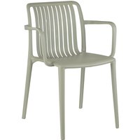 Mica Decorations Paloma Gartenstuhl - L53 x B53 x H78 cm - Polypropylen - Grün – Bild 2