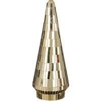 House of Seasons Dekoration Weihnachtsbaum - H33 x Ø13 cm - Glas - Gold – Bild 2