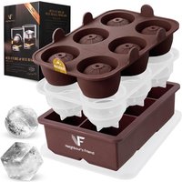 Rum & Cocktails - 6x Eiskugel & 6x Eiswürfel Platin-Silikon - spülmaschinengeeignet