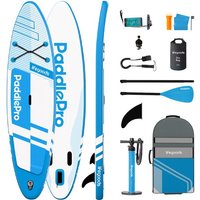 LifeGoods PaddlePro SUP Board Pro - Pro Set - Aufblasbares Paddle Board - Max. 150KG - 320x81cm - Himmelblau – Bild 2