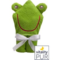 Vitality Pur - Babyhandtuch - 100% Baumwolle - Bademantel Frosch – Bild 2