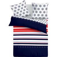 Vitality Pur - Navy Bettbezug - 240x200/220 cm - Inklusive 2 Kopfkissenbezüge 60x70 cm - Luxus Baumwolle – Bild 2