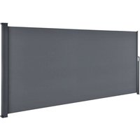 Windschutz / Sonnenschirm Dubai - 500 x 160 cm - Anthrazit – Bild 2