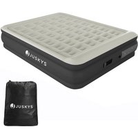 Juskys Selbstaufblasendes Luftbett Sapri L - Grau - 197 x 154 x 45 cm - inkl. Aufbewahrungsbeutel – Bild 2