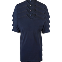 Alan Red - S - Vermont T-Shirt - V-Ausschnitt - 4er-Pack - Navy – Bild 2