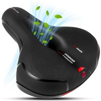 Unisex Fahrradsattel - Ergonomisch - Mit Federung - Fahrradsattel - Gelsattel - Rennrad - Mountainbike - Damen - Sattel - Zubehör - Rocksattel Damen - Fahrradhalter - Sattelschiene - Schwarz - Proskill – Bild 2