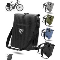 MIVELO Fahrradtasche für Gepäckträger - 3-in-1 Gepäckträgertasche Rucksack Umhängetasche - 100% wasserdicht und PVC-frei - Fahrradtasche mit abnehmbarer Laptoptasche – Bild 2