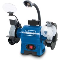 Doppelschleifer BG150 Scheppach - 370W | Ø150mm Schleifstein | inkl. Lampe & Schleifscheibenabzieher – Bild 2
