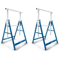 Teleskop-Arbeitsbock SET TUG200 Scheppach - Belastbarkeit 200 kg | Arbeitshöhe 800-1300 mm – Bild 2