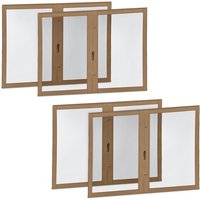 VONROC Seitenwände mit Moskitonetz - Für Premium Partyzelt PT501XX - 50+ UV Schutz - Beige – Bild 2