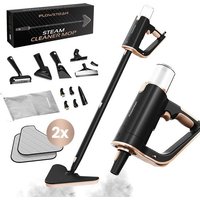 FLOWSTEAM® Deluxe Dampfreiniger - 13 Aufsätze - 120° Dampf - Teppichreiniger - Fleckentferner - Händetrockner - 5M Kabel - Inklusive 2 Mikrofasertücher – Bild 2
